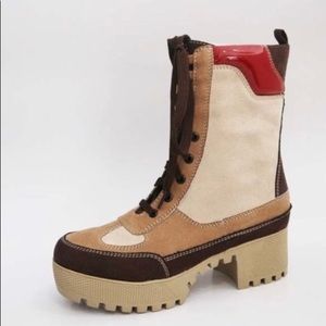 Multi Colored Combat Boot | MAKE A OFFER